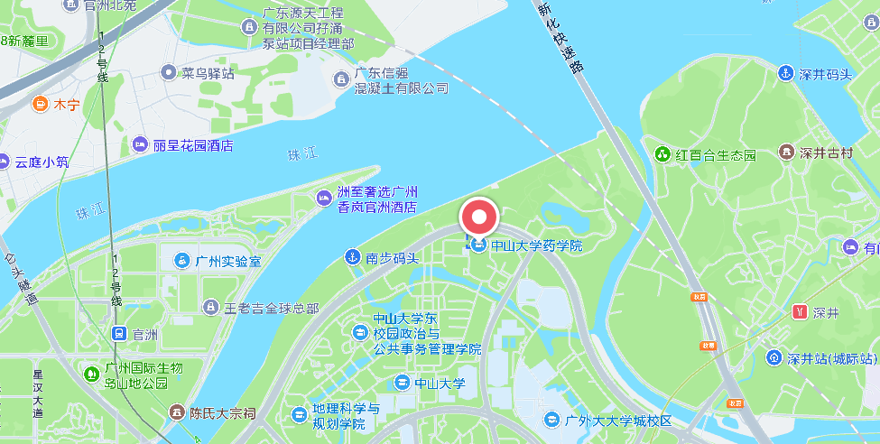中山大学药学院地图位置